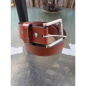 Realtree Mens Brown Genuine Leather Belt Handcrafted USA 34 35133-262
